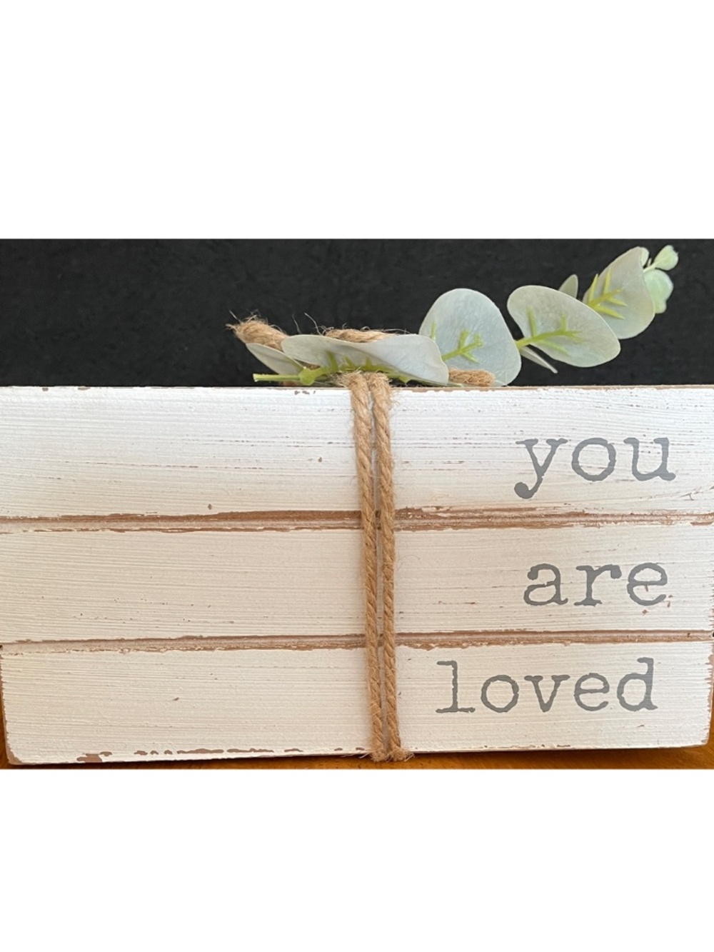 You Are Loved Décor Wood Book Stack